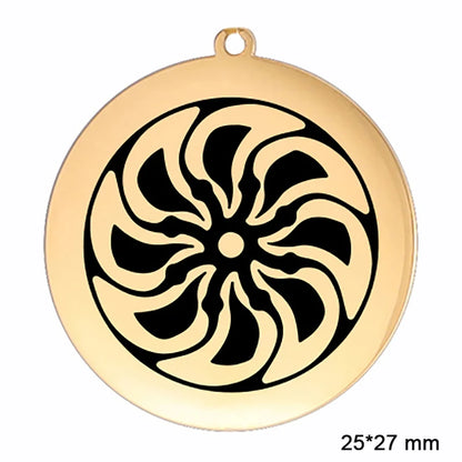 The Kolovrat — Slavic Sun Wheel Pendant