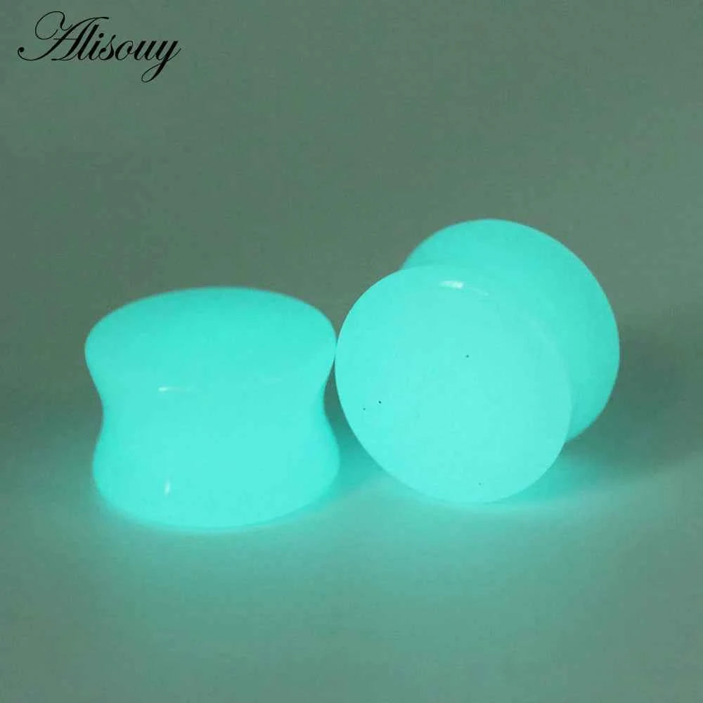 Alisouy 2PCS Natural Organic Stone Ear Plugs
