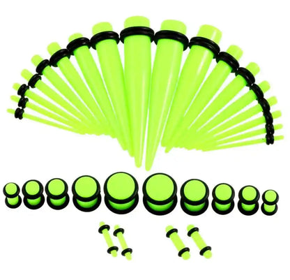 Acrylic Dreams Ear Gauge Taper & Plug Kit - 36pcs for Stunning Stretches - Pedlar's Attic