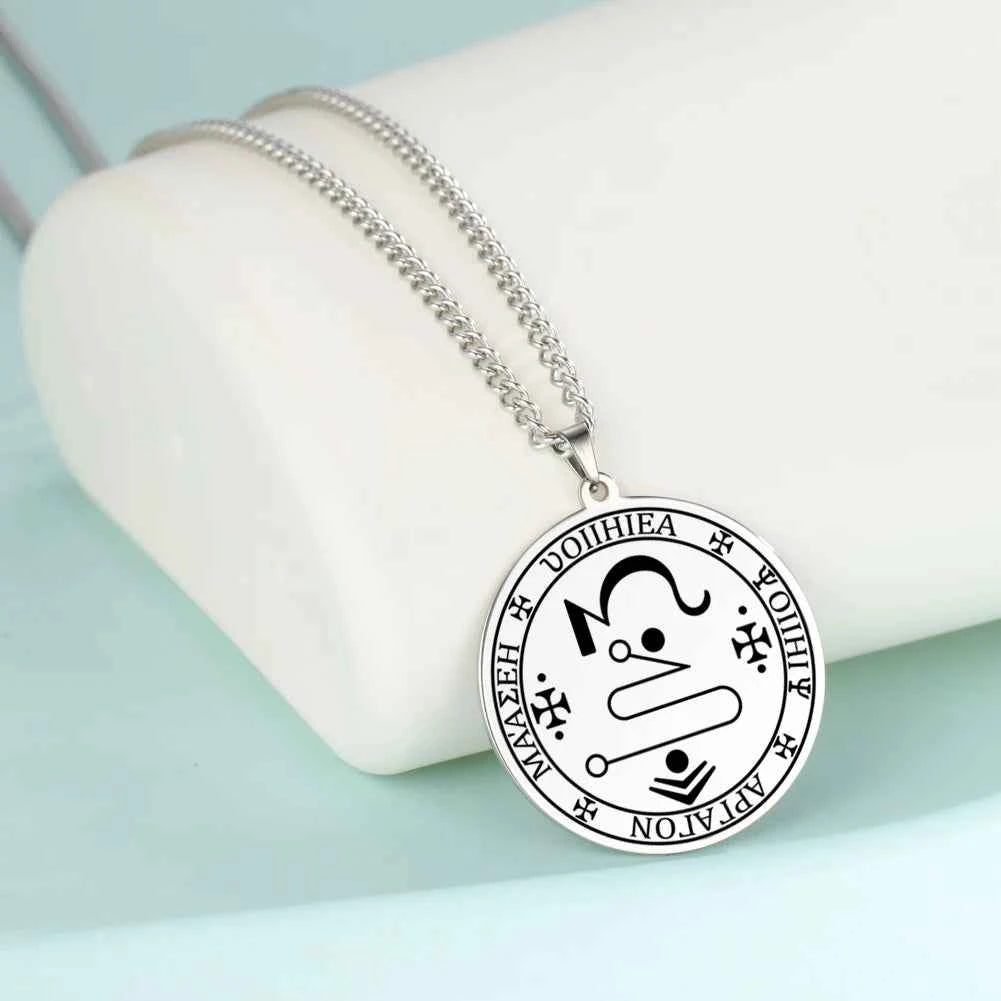 Dawapara 7 Archangels Sigil Necklaces Pentacle Magical Amulet Michaelmas Lucky Protection Supernatural Talisman Necklace