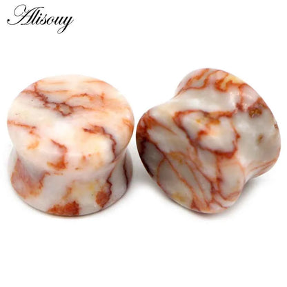 Alisouy 2PCS Natural Organic Stone Ear Plugs - Pedlar's Attic