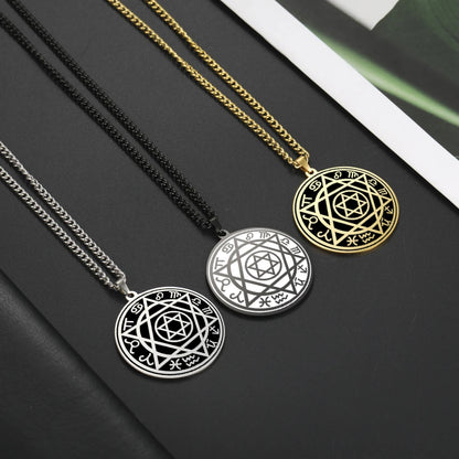 The Observatory Seal — Solomon Star & Zodiac Constellation Necklace