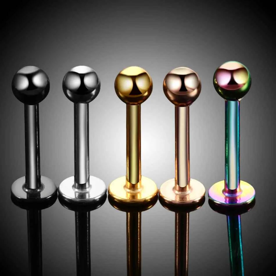 Tragus Helix Bar, Labret Lip Bar Rings Stud