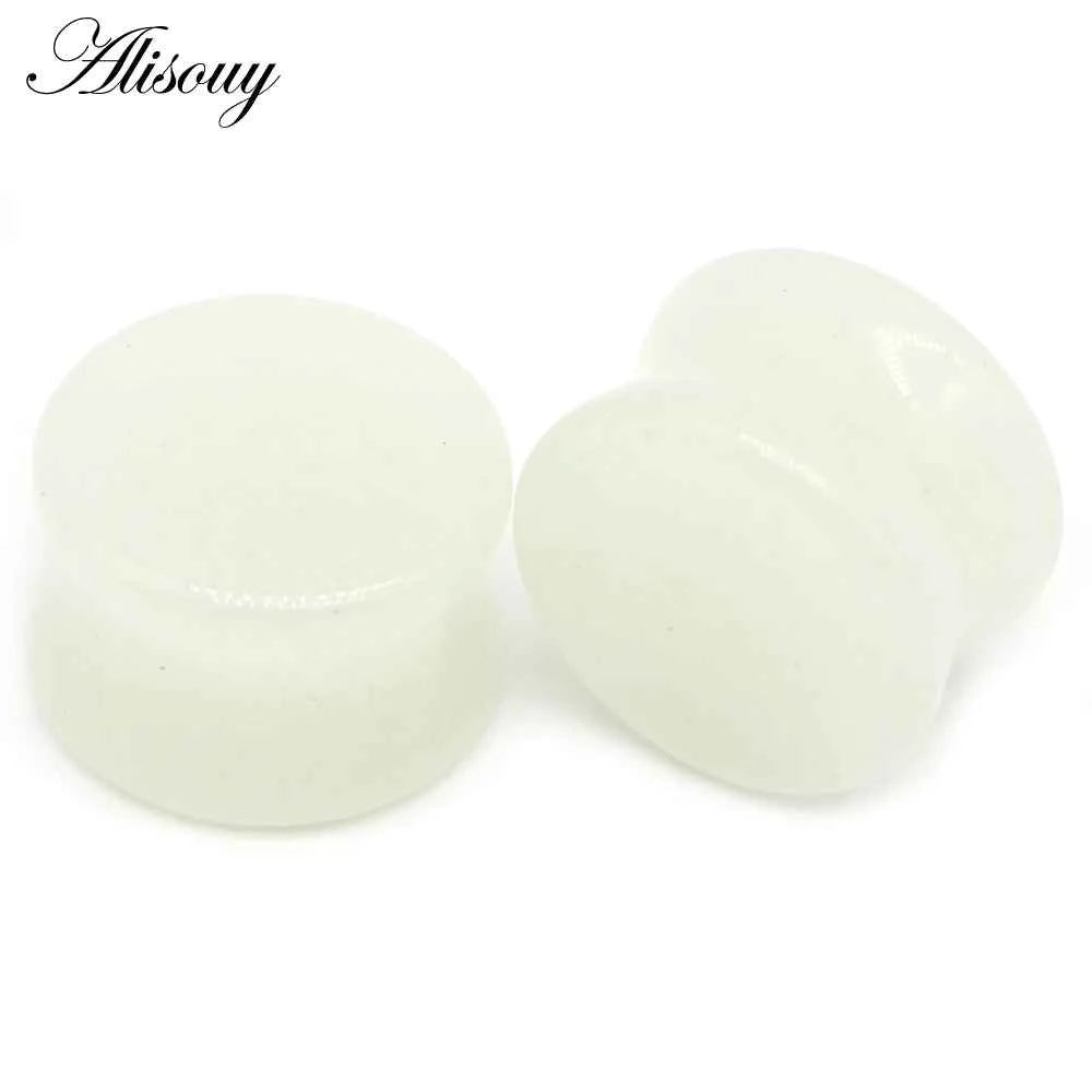 Alisouy 2PCS Natural Organic Stone Ear Plugs