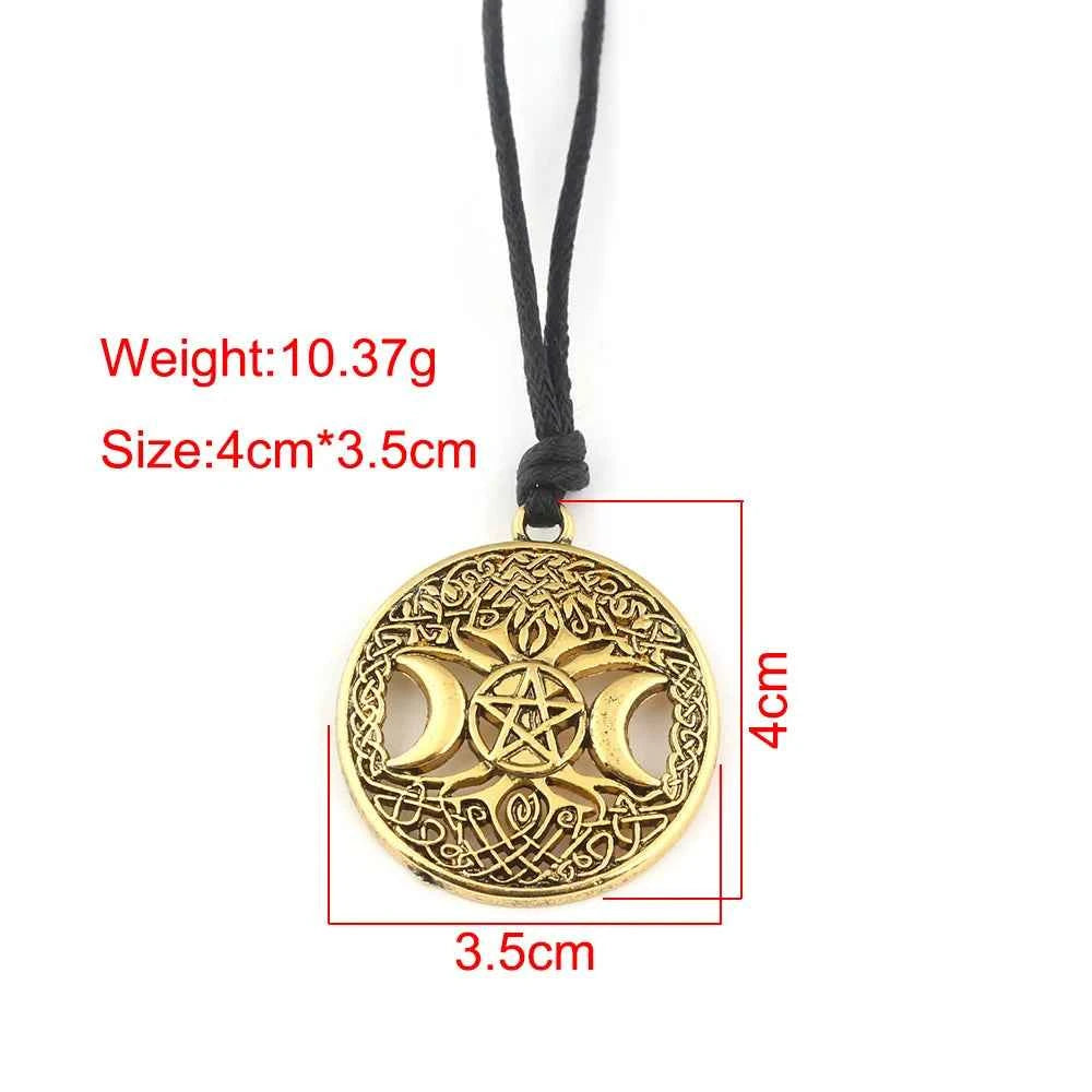 Norse Viking Odin's Runes Necklace Vegvisir Symbol