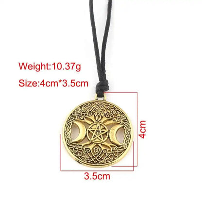 Norse Viking Odin's Runes Necklace Vegvisir Symbol - Pedlar's Attic