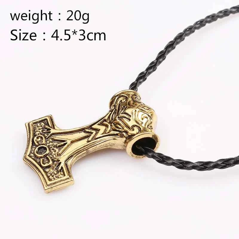 Norse Viking Odin's Runes Necklace Vegvisir Symbol