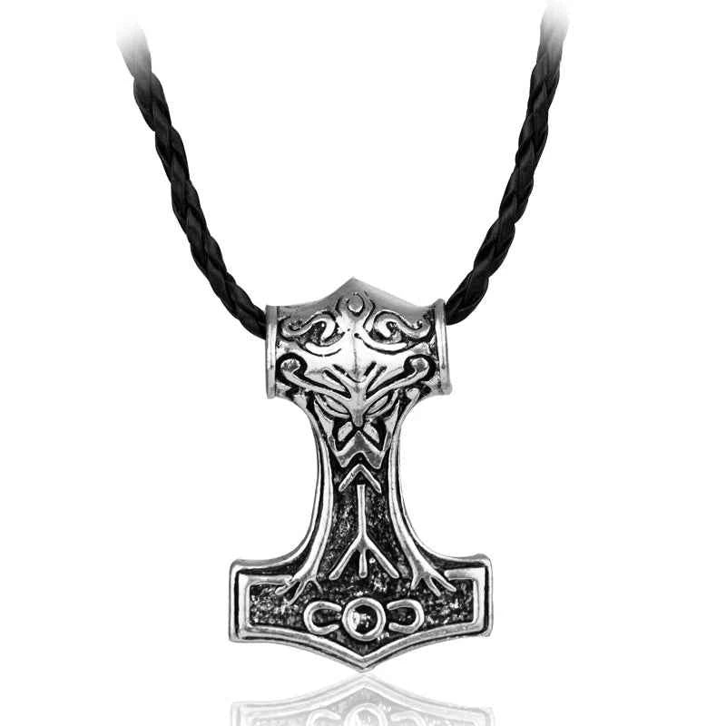 Norse Viking Odin's Runes Necklace Vegvisir Symbol