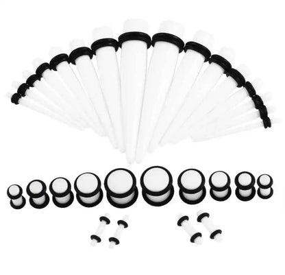 Acrylic Dreams Ear Gauge Taper & Plug Kit - 36pcs for Stunning Stretches - Pedlar's Attic