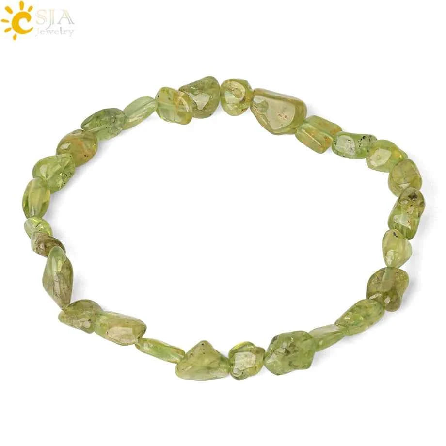 Irregular Chips Natural Stone Bracelet Asymmetry Beads Crystal Quartz - Pedlar's Attic