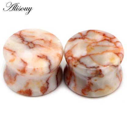 Alisouy 2PCS Natural Organic Stone Ear Plugs - Pedlar's Attic