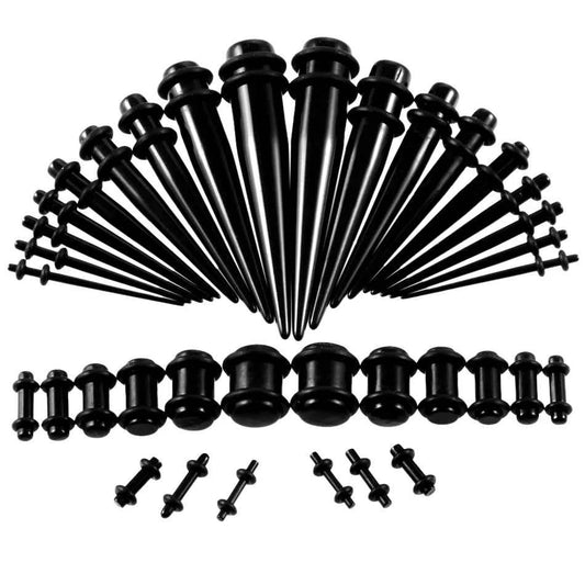 36pcs/lot Acrylic Ear Gauge Taper and Plug Stretching Kits - Pedlar's Attic