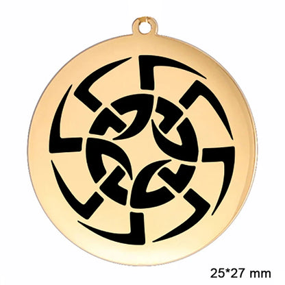 The Kolovrat — Slavic Sun Wheel Pendant