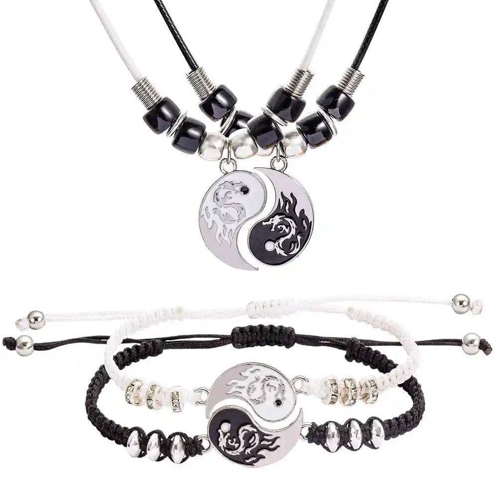 Paired Pendants Tao Necklace for Couples - Pedlar's Attic