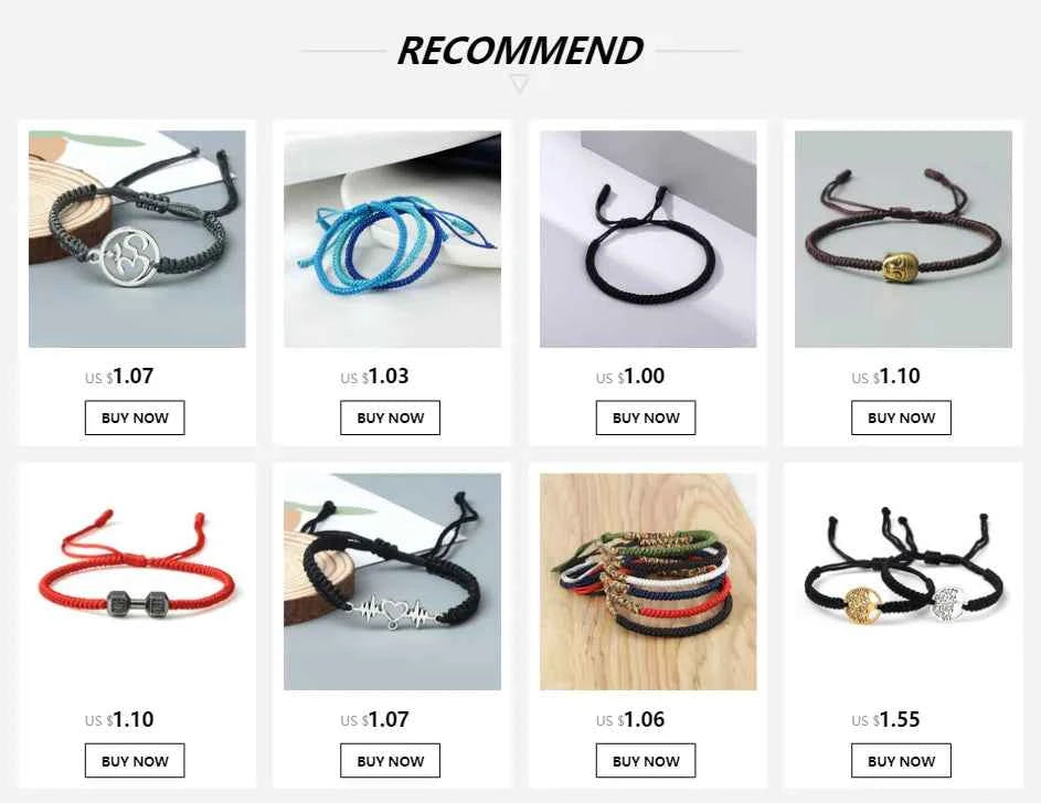 2Pcs/set Dragon Tai Chi Gossip Braided Bracelets lots of styles