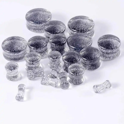 2pcs Acrylic Sequins Ear Gauges - Pedlar's Attic