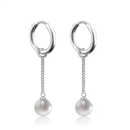 Punk Stainless Steel Hoop Earrings - Trendy Goth Hip Hop Jewelry for Men & Women - Pedlar's Attic