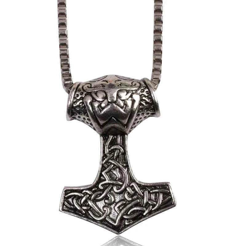 Norse Viking Odin's Runes Necklace Vegvisir Symbol