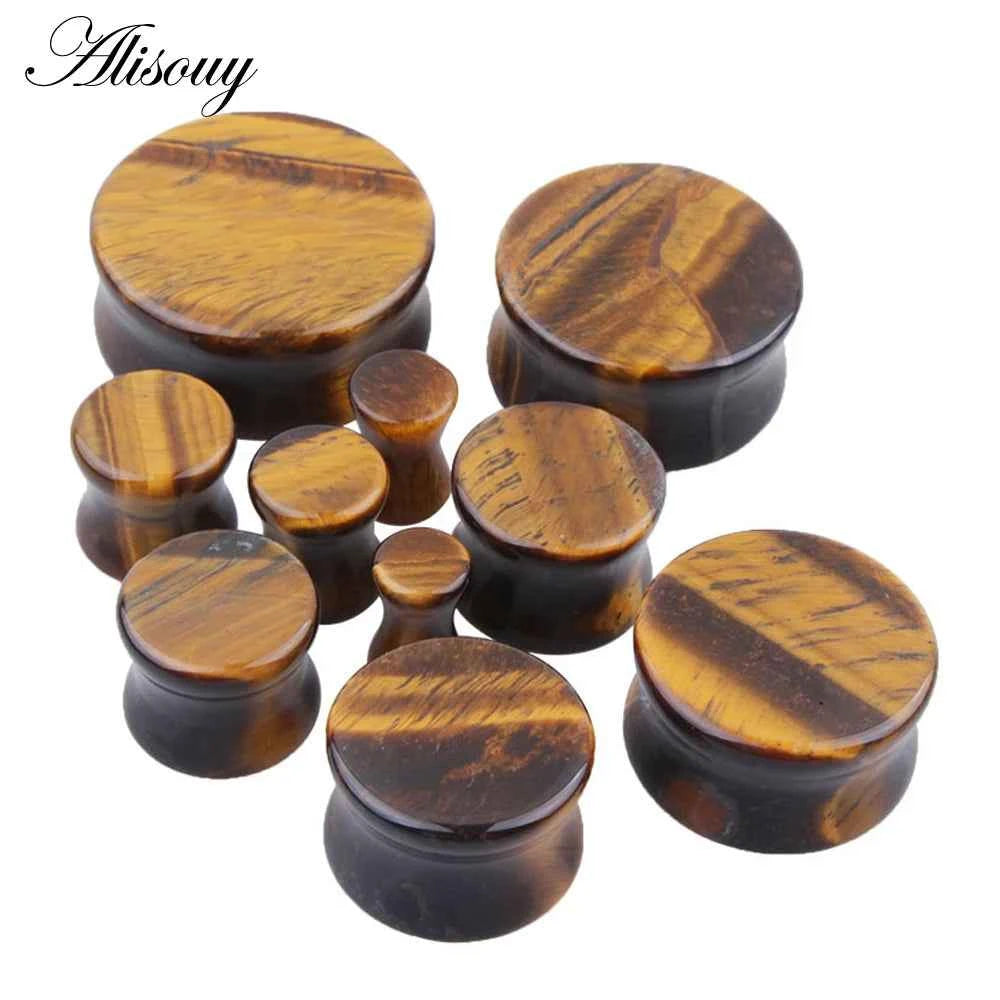 1PC Stone Ear Plugs Gauges Earrings Women Men Ear Plug Flesh Tunnel Piercing Expander Ear Stretcher Body Piercing Jewelry - Pedlar's Attic