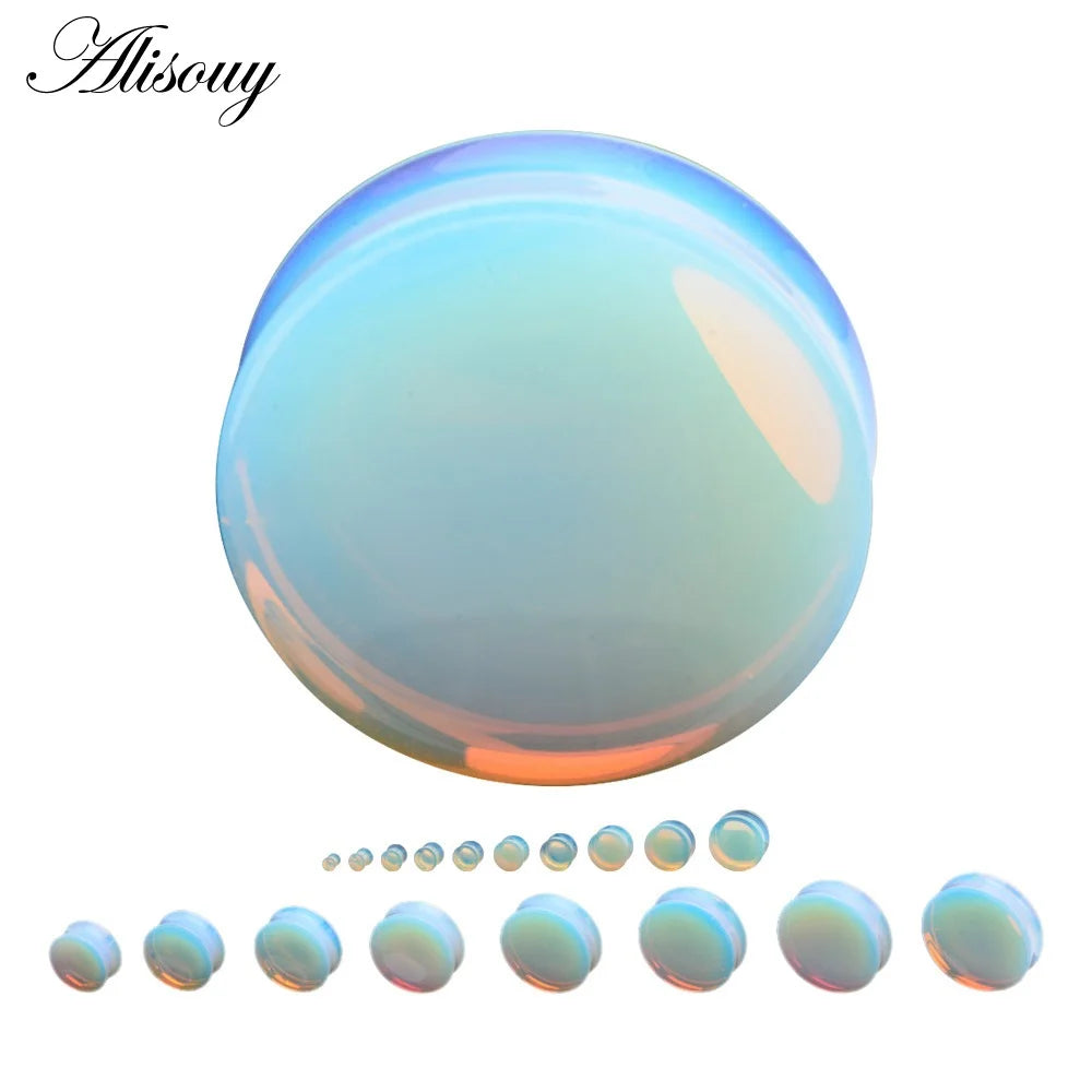 1PC Stone Ear Plugs Gauges Earrings Women Men Ear Plug Flesh Tunnel Piercing Expander Ear Stretcher Body Piercing Jewelry - Pedlar's Attic