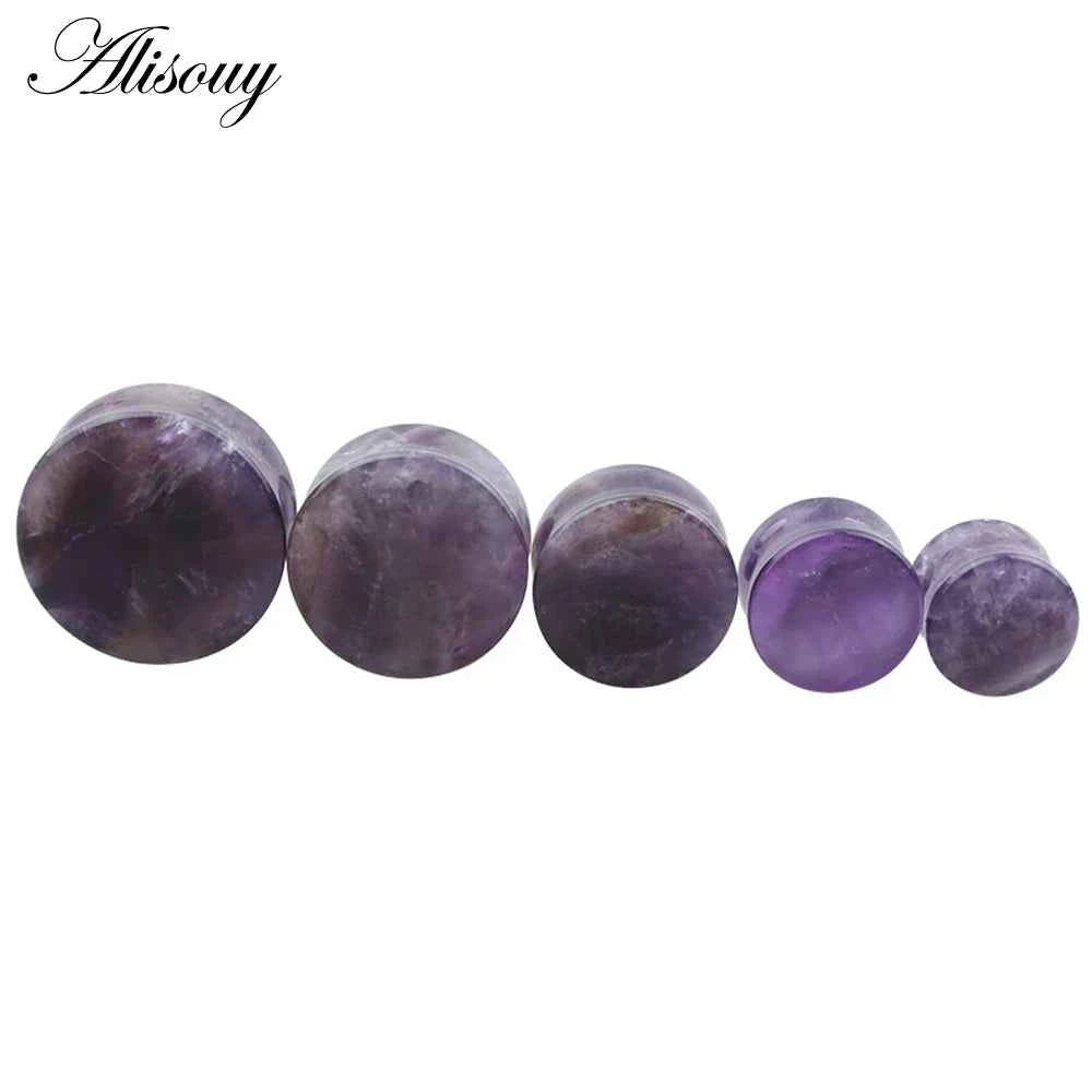 1PC Stone Ear Plugs Gauges Earrings Women Men Ear Plug Flesh Tunnel Piercing Expander Ear Stretcher Body Piercing Jewelry - Pedlar's Attic