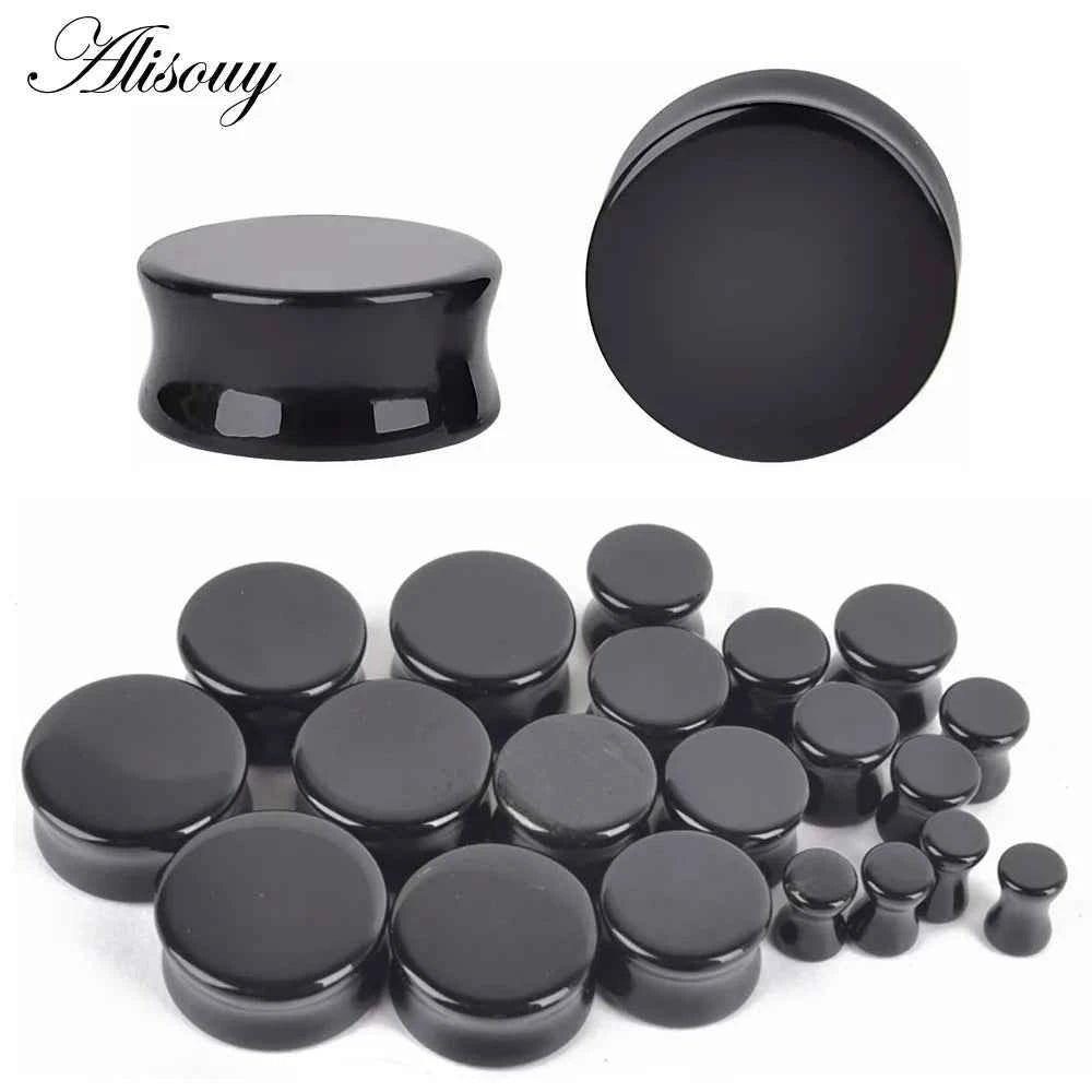 1PC Stone Ear Plugs Gauges Earrings Women Men Ear Plug Flesh Tunnel Piercing Expander Ear Stretcher Body Piercing Jewelry - Pedlar's Attic