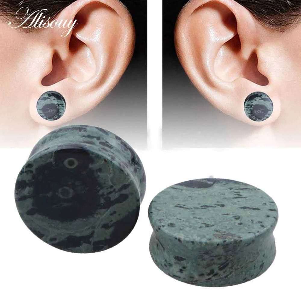 1PC Stone Ear Plugs Gauges Earrings Women Men Ear Plug Flesh Tunnel Piercing Expander Ear Stretcher Body Piercing Jewelry - Pedlar's Attic