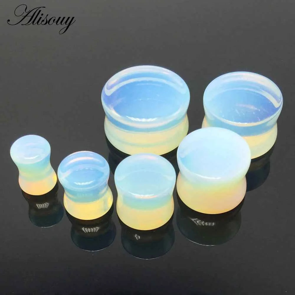1PC Stone Ear Plugs Gauges Earrings Women Men Ear Plug Flesh Tunnel Piercing Expander Ear Stretcher Body Piercing Jewelry - Pedlar's Attic