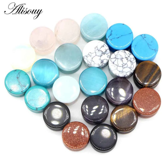 1PC Stone Ear Plugs Gauges Earrings Women Men Ear Plug Flesh Tunnel Piercing Expander Ear Stretcher Body Piercing Jewelry - Pedlar's Attic