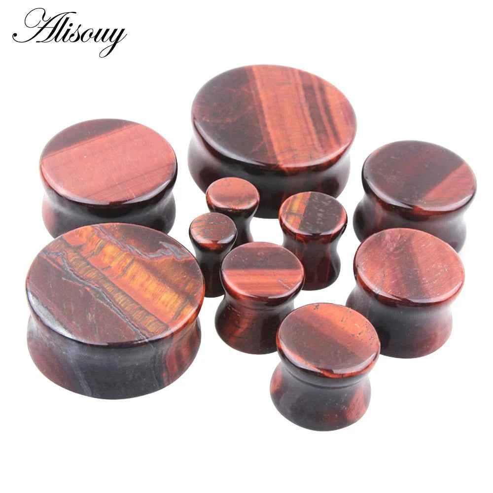 1PC Stone Ear Plugs Gauges Earrings Women Men Ear Plug Flesh Tunnel Piercing Expander Ear Stretcher Body Piercing Jewelry - Pedlar's Attic