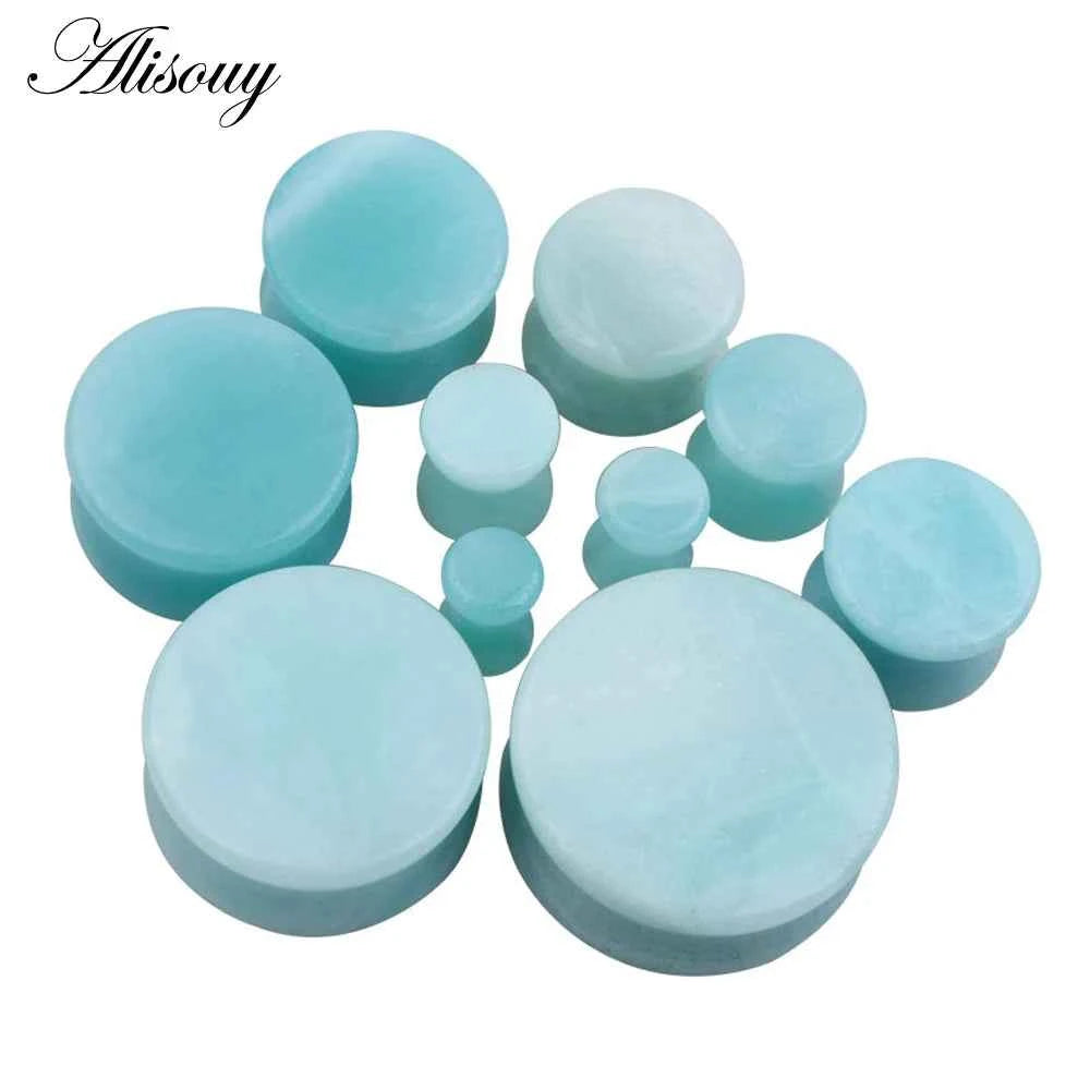 1PC Stone Ear Plugs Gauges Earrings Women Men Ear Plug Flesh Tunnel Piercing Expander Ear Stretcher Body Piercing Jewelry - Pedlar's Attic
