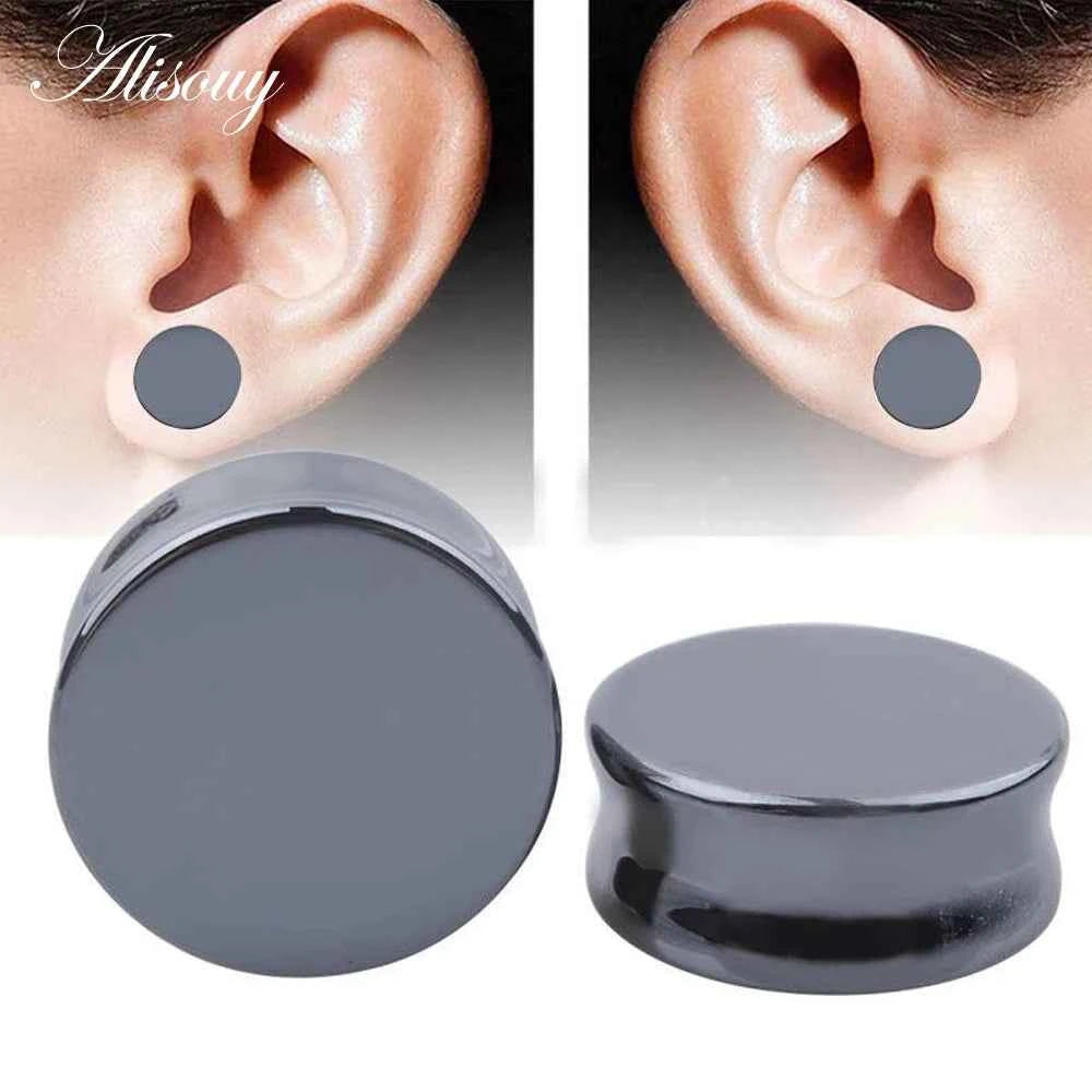 1PC Stone Ear Plugs Gauges Earrings Women Men Ear Plug Flesh Tunnel Piercing Expander Ear Stretcher Body Piercing Jewelry - Pedlar's Attic