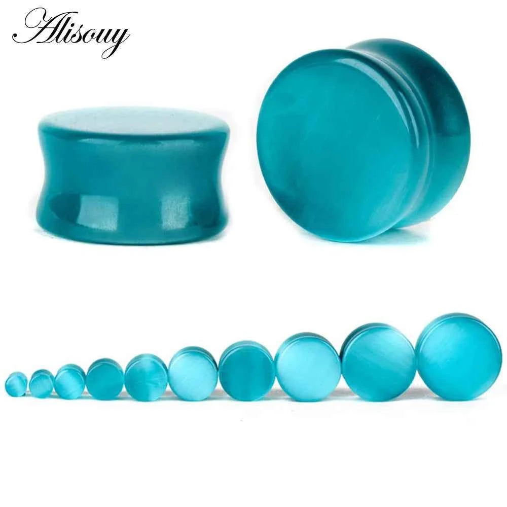 1PC Stone Ear Plugs Gauges Earrings Women Men Ear Plug Flesh Tunnel Piercing Expander Ear Stretcher Body Piercing Jewelry - Pedlar's Attic