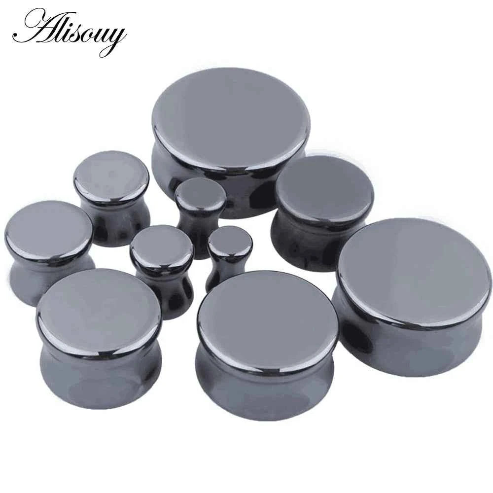 1PC Stone Ear Plugs Gauges Earrings Women Men Ear Plug Flesh Tunnel Piercing Expander Ear Stretcher Body Piercing Jewelry - Pedlar's Attic