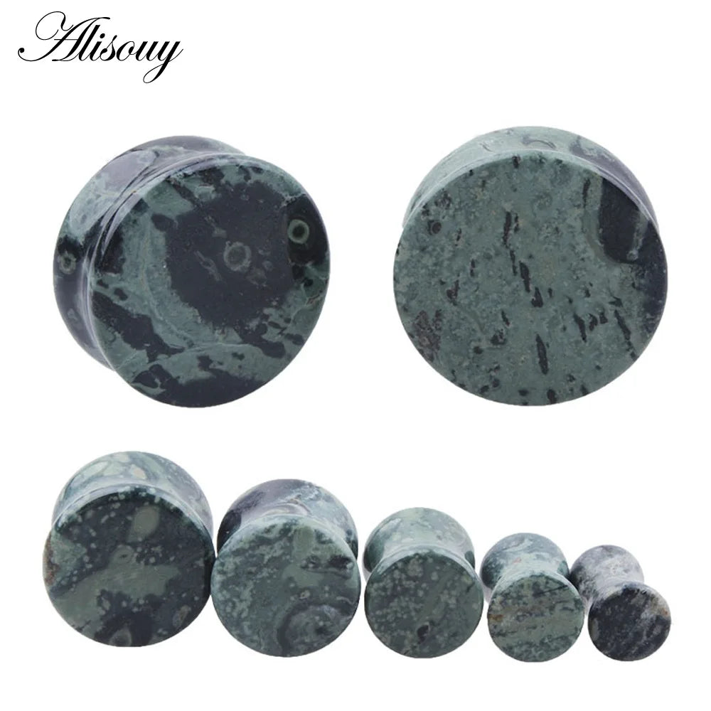 1PC Stone Ear Plugs Gauges Earrings Women Men Ear Plug Flesh Tunnel Piercing Expander Ear Stretcher Body Piercing Jewelry - Pedlar's Attic