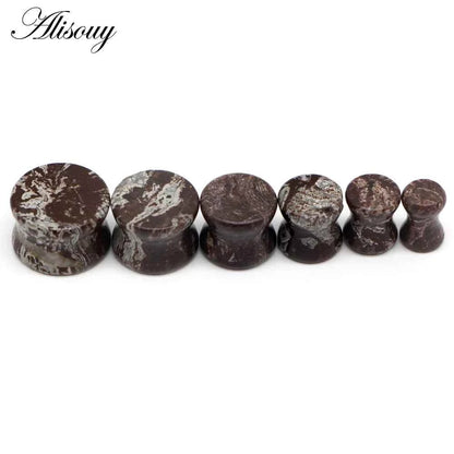 Alisouy 2PCS Natural Organic Stone Ear Plugs - Pedlar's Attic
