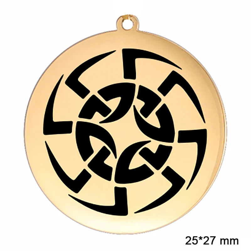 The Kolovrat — Slavic Sun Wheel Pendant