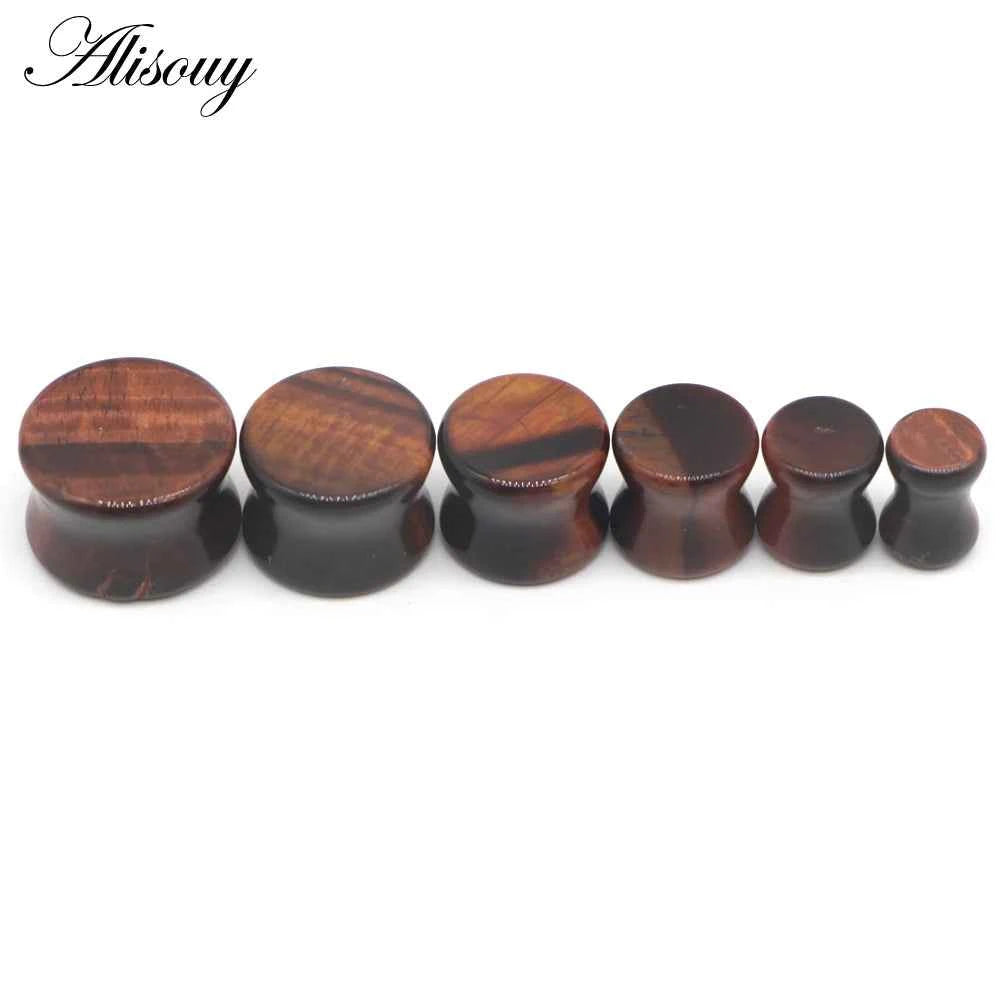 Alisouy 2PCS Natural Organic Stone Ear Plugs