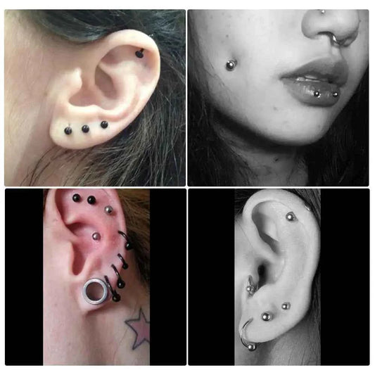 Tragus Helix Bar, Labret Lip Bar Rings Stud