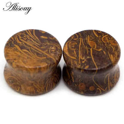 Alisouy 2PCS Natural Organic Stone Ear Plugs - Pedlar's Attic