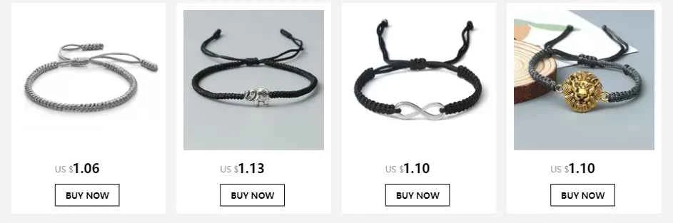 2Pcs/set Dragon Tai Chi Gossip Braided Bracelets lots of styles