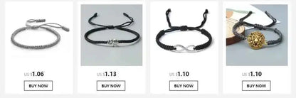 2Pcs/set Dragon Tai Chi Gossip Braided Bracelets lots of styles - Pedlar's Attic
