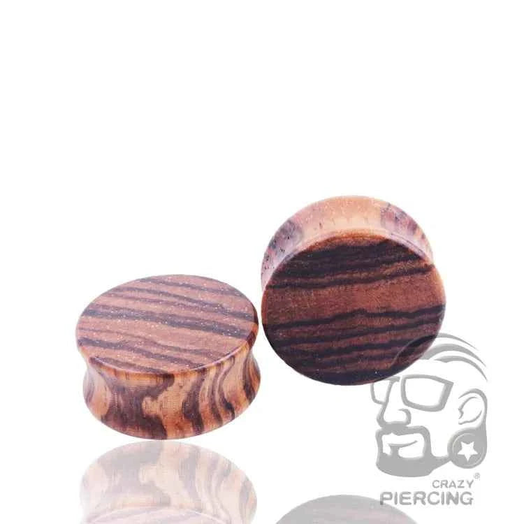2pcs Wood Flesh Ear Plugs Tunnels Ear Piercings Earlets Saddle Woodern Earring Expander Gauge Double Flare Body Jewelry Piercing