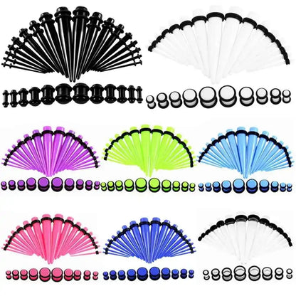 Acrylic Dreams Ear Gauge Taper & Plug Kit - 36pcs for Stunning Stretches - Pedlar's Attic