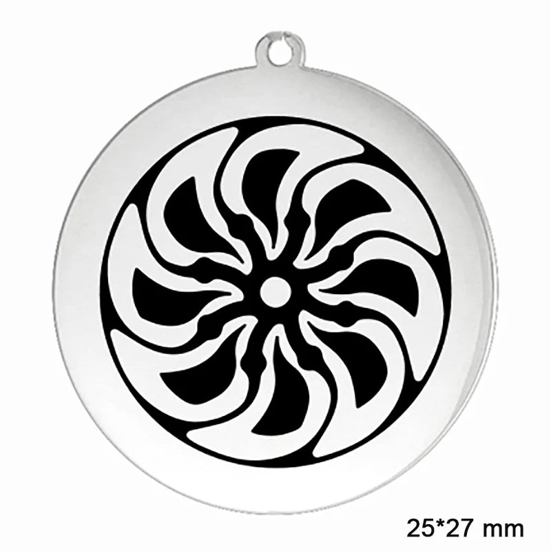 The Kolovrat — Slavic Sun Wheel Pendant