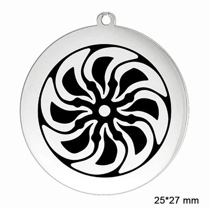 The Kolovrat — Slavic Sun Wheel Pendant