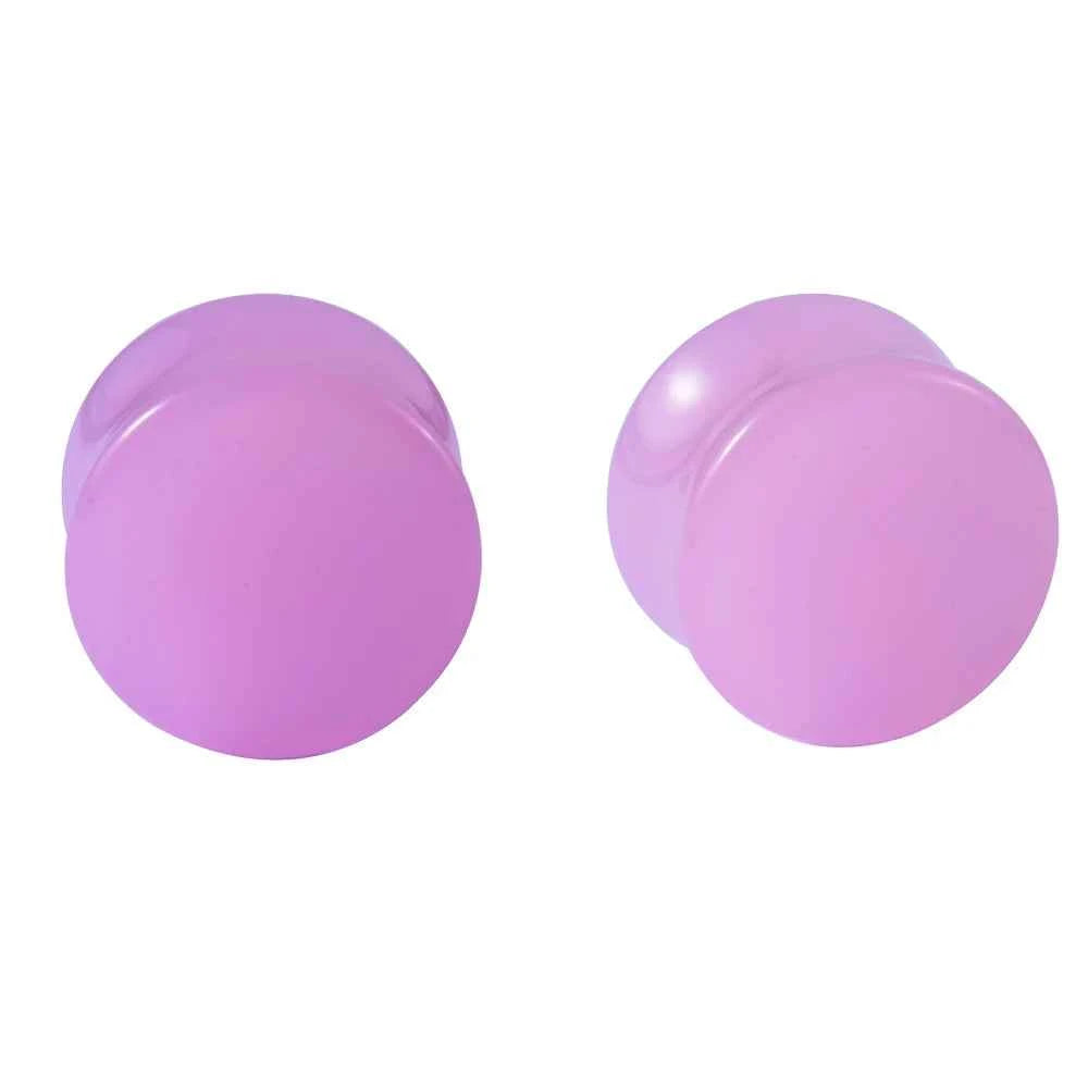 Pair Stone Ear Gauges Dew Drop Ear Plugs Double Flare Saddle Stretching Gauges Expander keyhole Ear Stretcher Body Jewelry - Pedlar's Attic