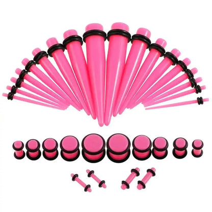 Acrylic Dreams Ear Gauge Taper & Plug Kit - 36pcs for Stunning Stretches - Pedlar's Attic