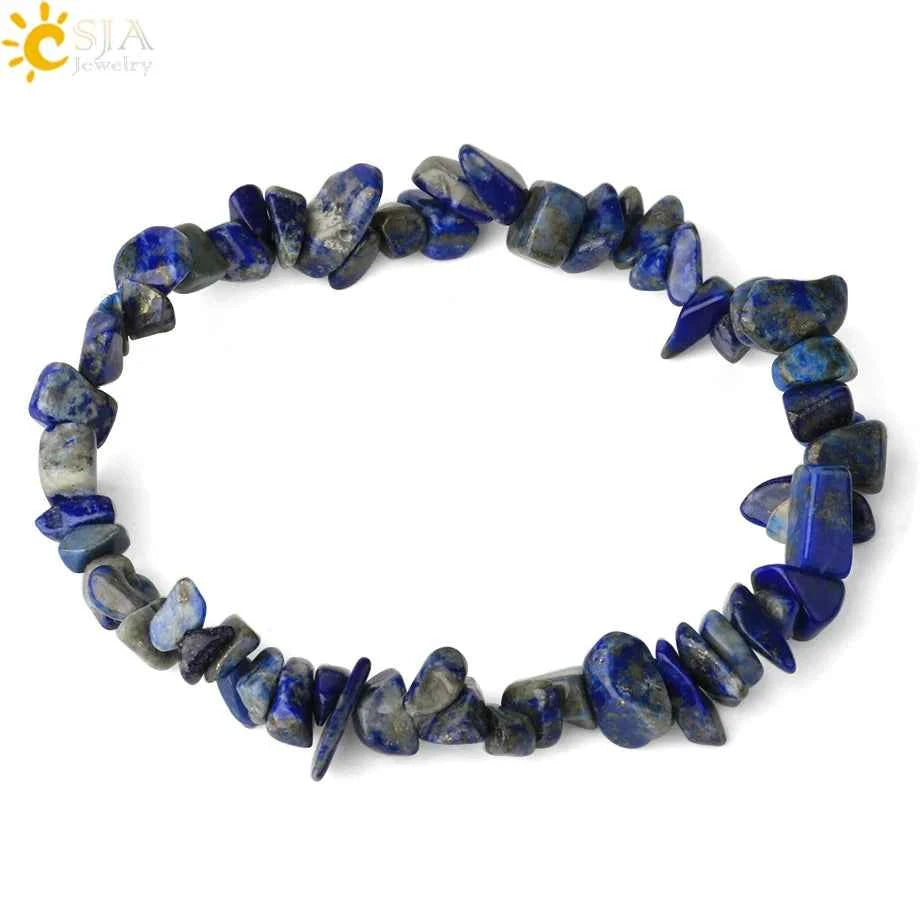 Irregular Chips Natural Stone Bracelet Asymmetry Beads Crystal Quartz - Pedlar's Attic