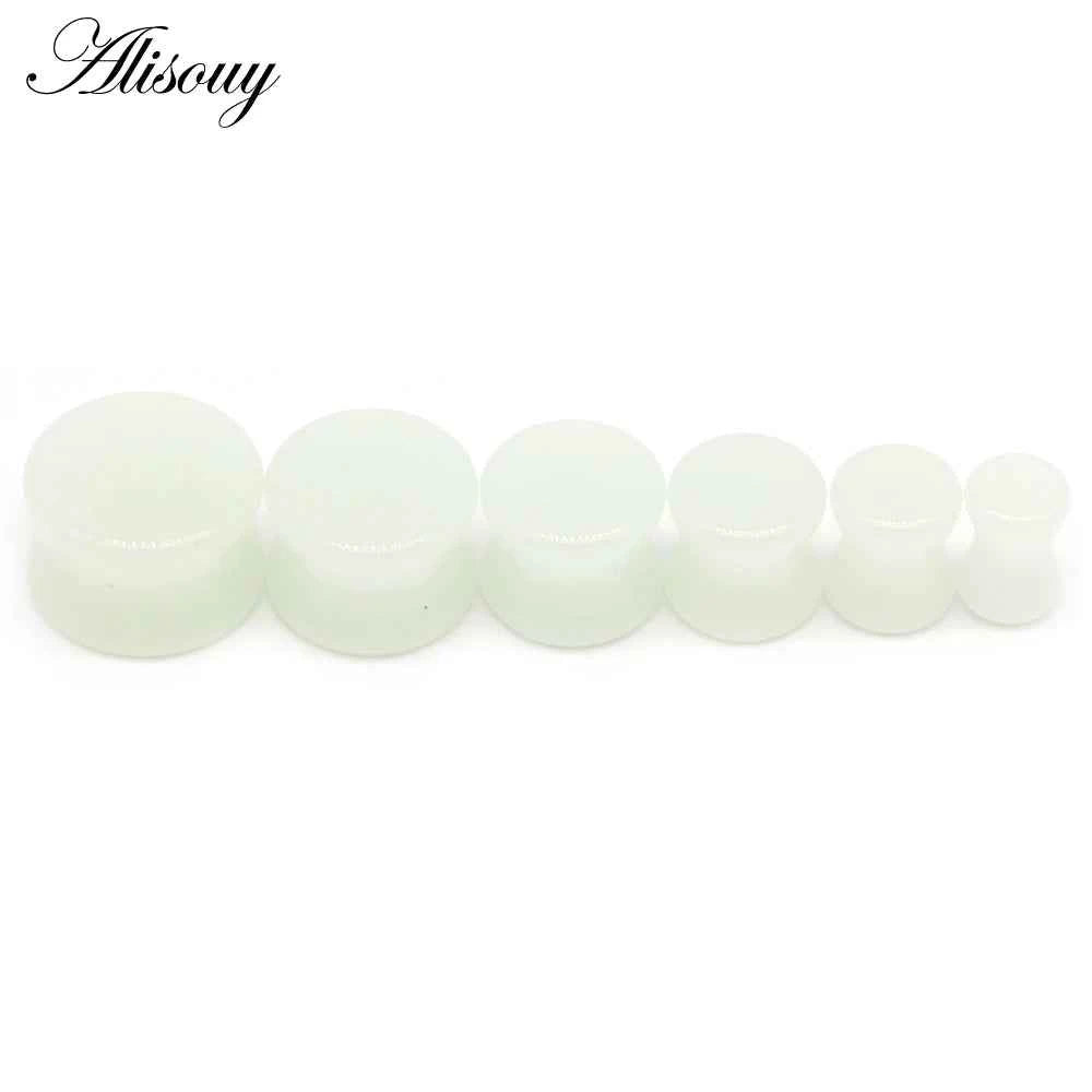 Alisouy 2PCS Natural Organic Stone Ear Plugs